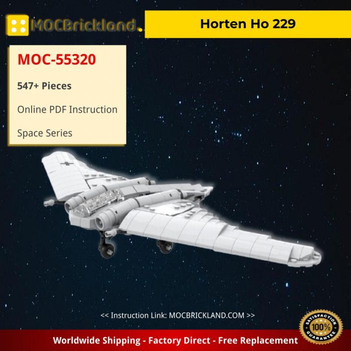 Space MOC-55320 Horten Ho 229 by Germanrailwaybuilder MOCBRICKLAND