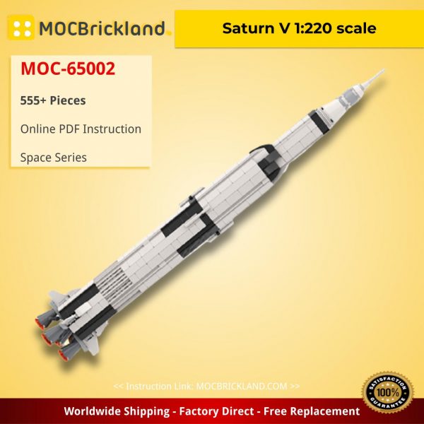space moc 65002 saturn v 1220 scale by muscovitesandwich mocbrickland 1050