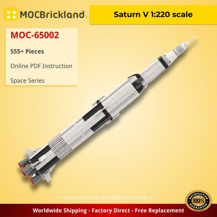 Space MOC-65002 Saturn V 1:220 scale by MuscoviteSandwich MOCBRICKLAND