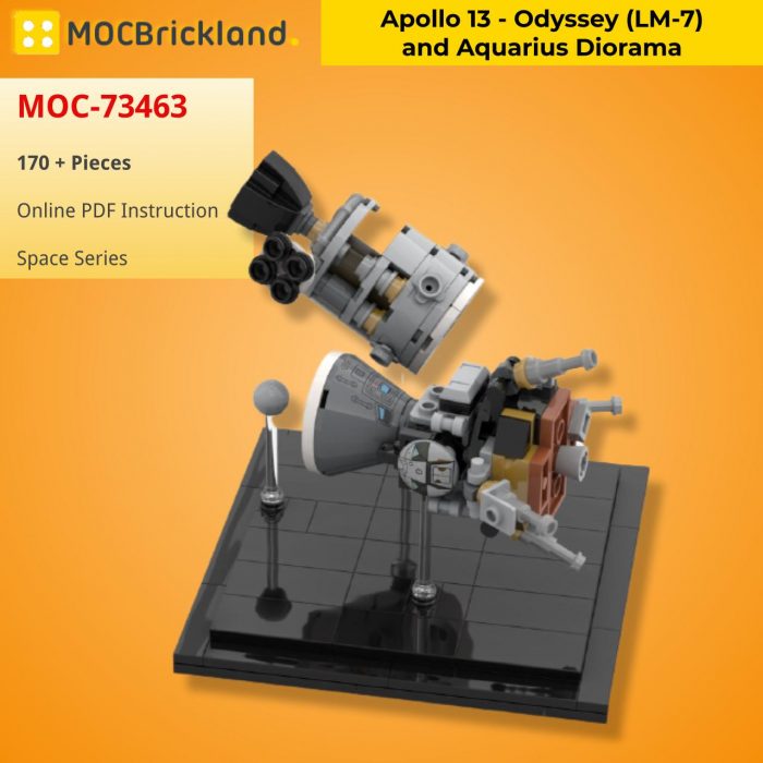 SPACE MOC-73463 Apollo 13 - Odyssey (LM-7) and Aquarius Diorama by Adamdw MOCBRICKLAND