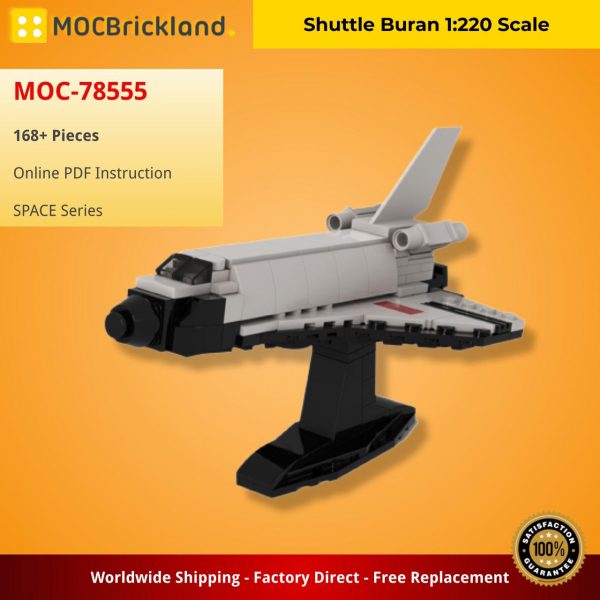 space moc 78555 shuttle buran 1220 scale by zodiac1155 mocbrickland 5291