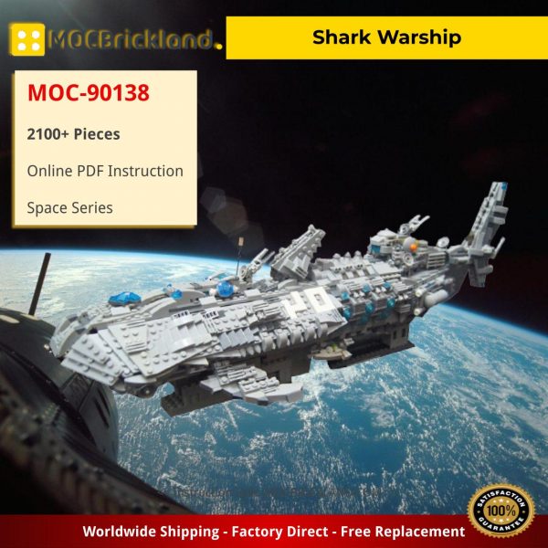 space moc 90138 shark warship mocbrickland 2729