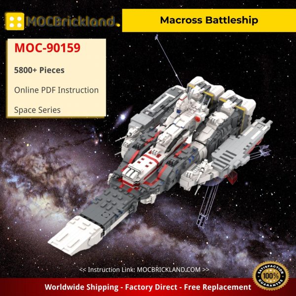 space moc 90159 macross battleship mocbrickland 4798