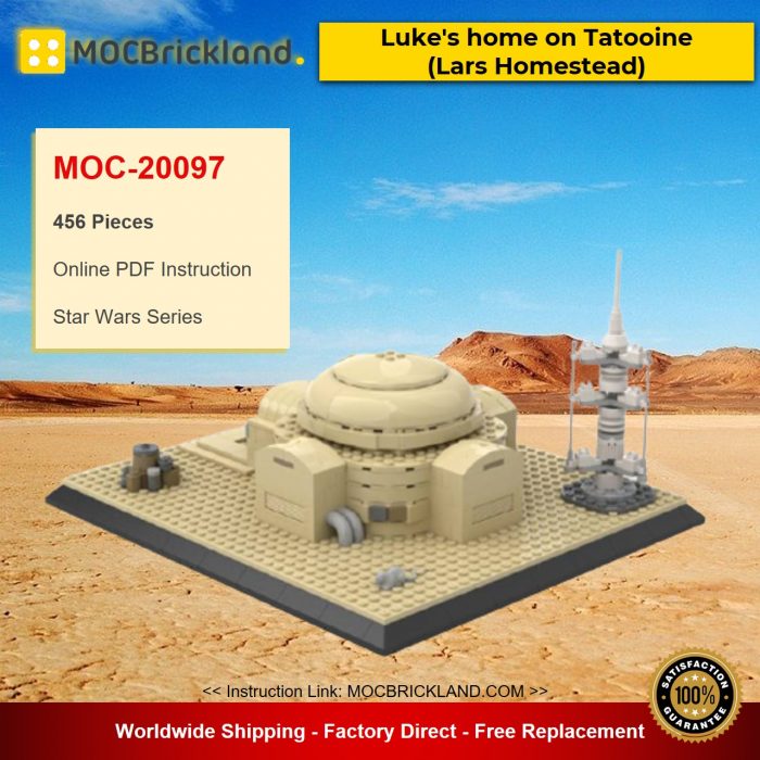 Star Wars MOC-20097 Luke’s Home on Tatooine (Lars Homestead) by EmpireBricks MOCBRICKLAND