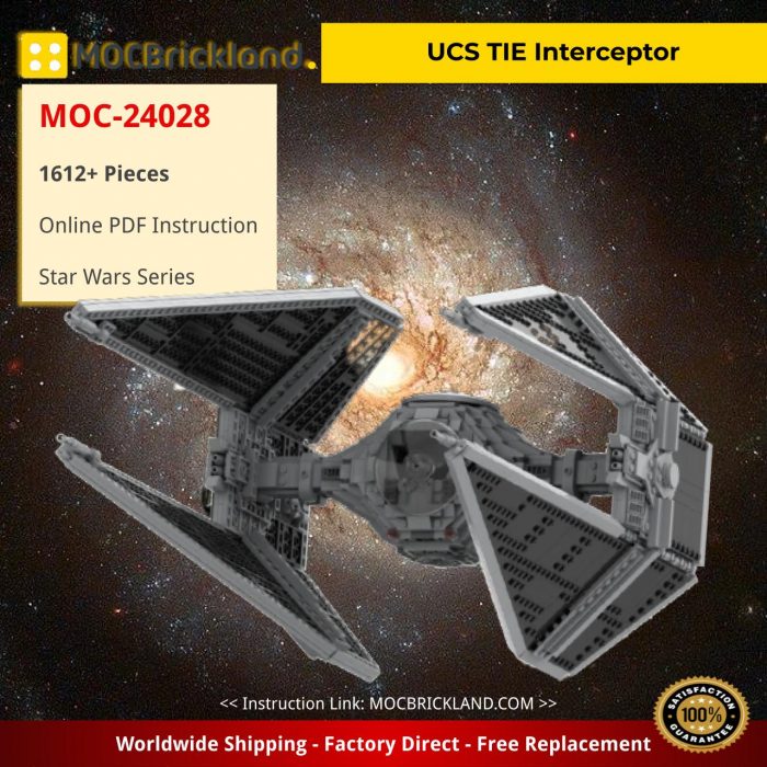 Star Wars MOC-24028 UCS TIE Interceptor by wheelsspinnin MOCBRICKLAND