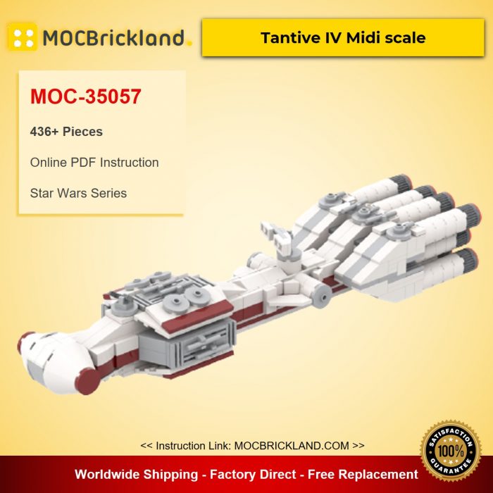 Star Wars MOC-35057 Tantive IV Midi scale by @Bas_Solo_Bricks1988 MOCBRICKLAND