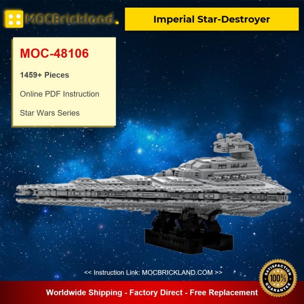 star wars moc 48106 imperial star destroyer by red5 leader mocbrickland 3986