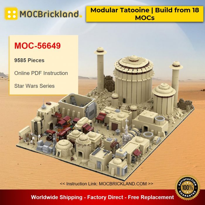Star Wars MOC-56649 Modular Tatooine | Build from 18 MOCs by gabizon MOCBRICKLAND