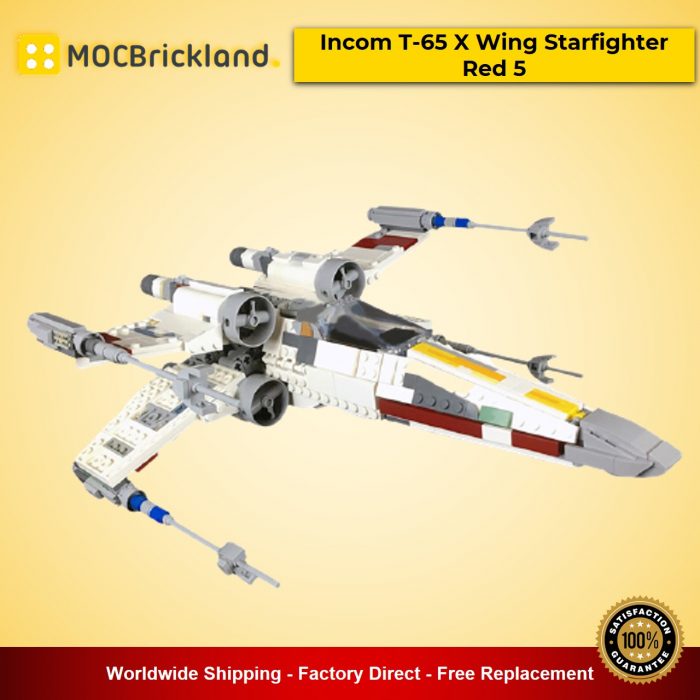 Star Wars MOC-59321 Incom T-65 X Wing Starfighter Red 5 by 2bricksofficial MOCBRICKLAND
