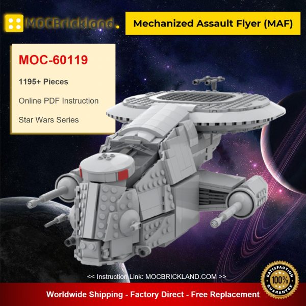 star wars moc 60119 mechanized assault flyer maf by thrawnsrevenge mocbrickland 2466