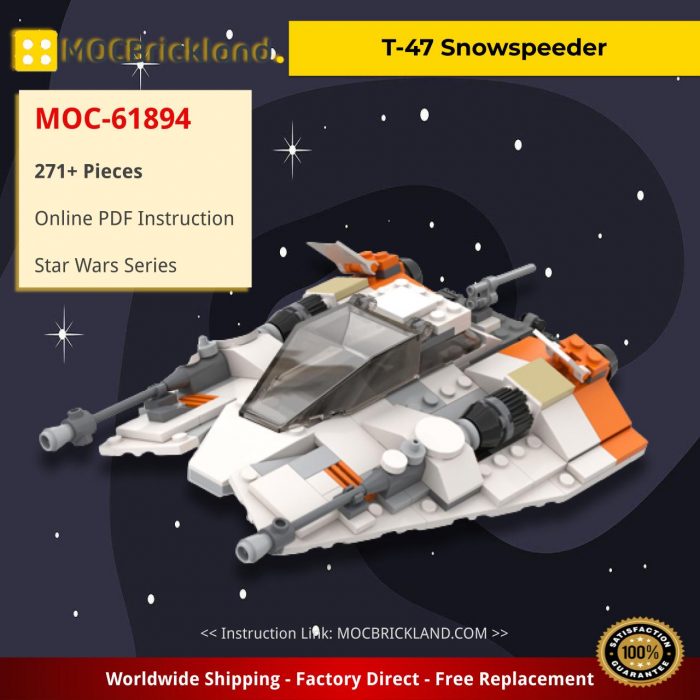 Star Wars MOC-61894 T-47 Snowspeeder by scruffybrickherder MOCBRICKLAND