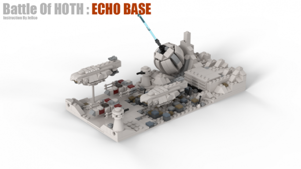 star wars moc 65494 battle of hoth echo base by jellco mocbrickland 6850
