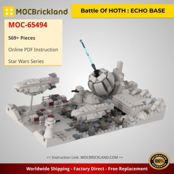 star wars moc 65494 battle of hoth echo base by jellco mocbrickland 7851
