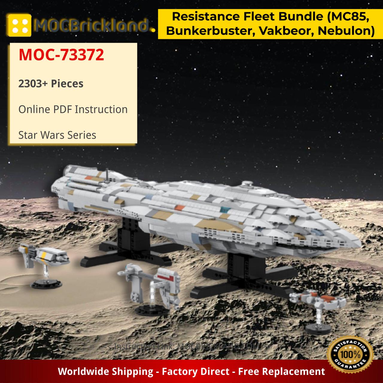 Micro Series AT-AT Walker Star Wars MOC-75372 by obiwanklemmobi with 533  pieces - MOC Brick Land