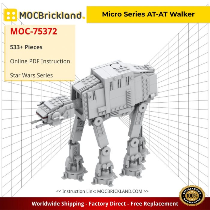Star Wars MOC-75372 Micro Series AT-AT Walker by obiwanklemmobi MOCBRICKLAND