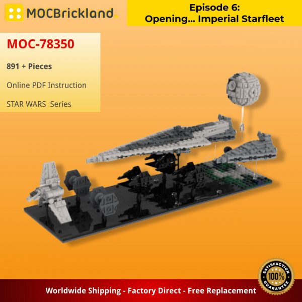 star wars moc 78350 episode 6 opening imperial starfleet by jellco mocbrickland 4824