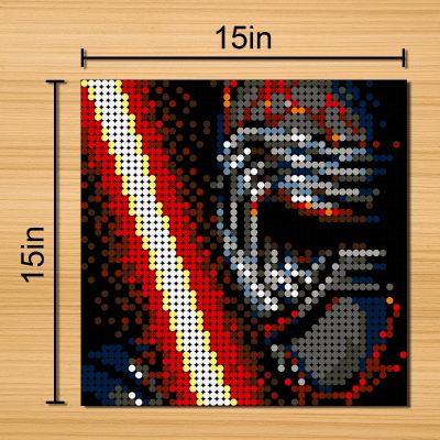 star wars moc 90132 kyloren pixel art mocbrickland 4320