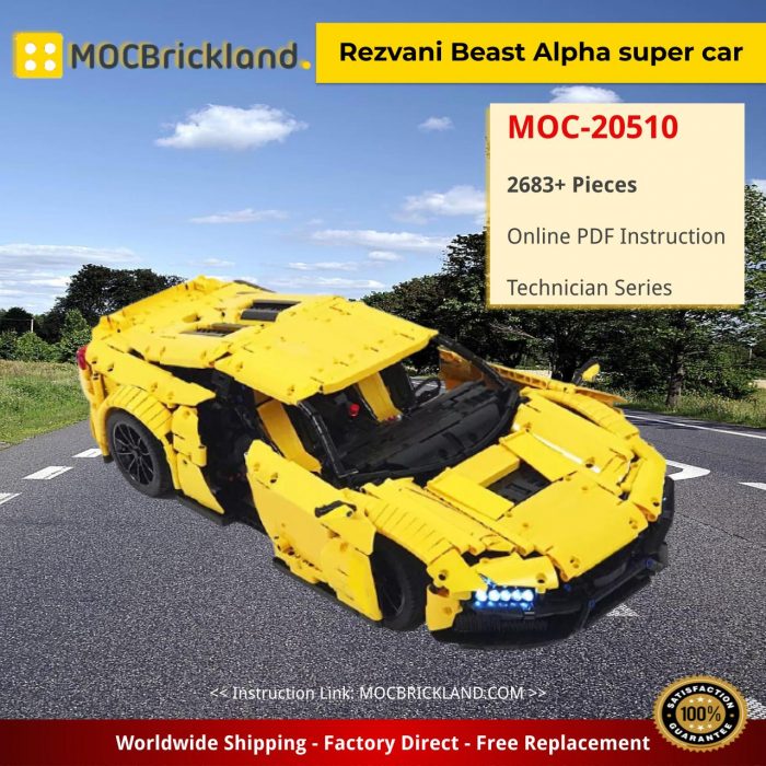 Technic MOC-20510 Rezvani Beast Alpha Super Car by Loxlego MOCBRICKLAND