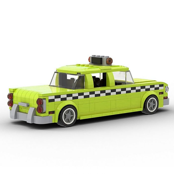 Technic MOC-22002 Taxi Driver 1975 NYC Checker Taxi Cab by mkibs MOCBRICKLAND