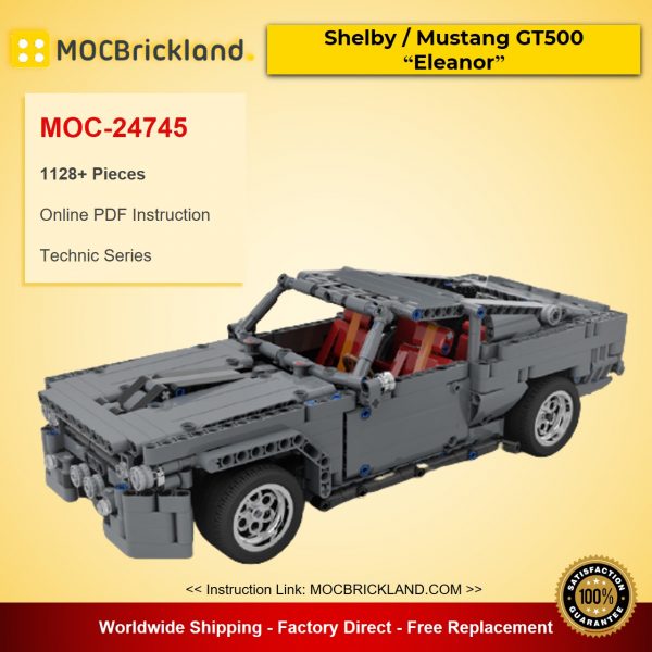 technic moc 24745 shelby mustang gt500 eleanor by steelman14a mocbrickland 1644