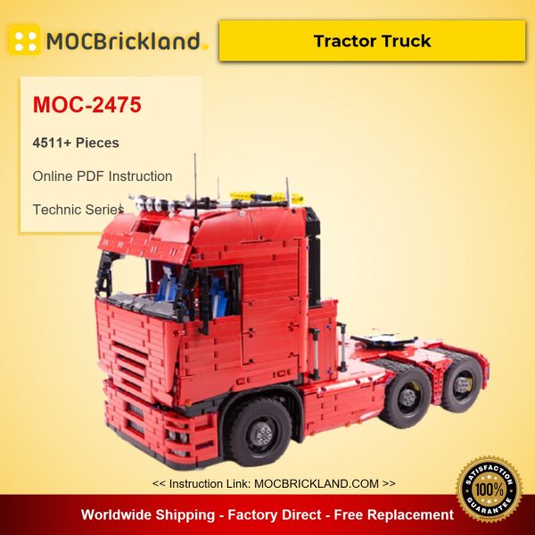 technic moc 2475 tractor truck by lucioswitch81 mocbrickland 1910