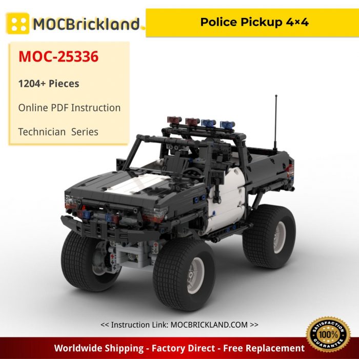 Technic MOC-25336 Police Pickup 4×4 by Steelman14a MOCBRICKLAND