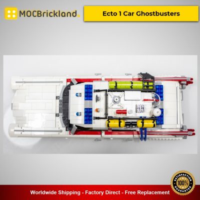 technic moc 30590 ecto 1 car ghostbusters by fabriziop mocbrickland 3018