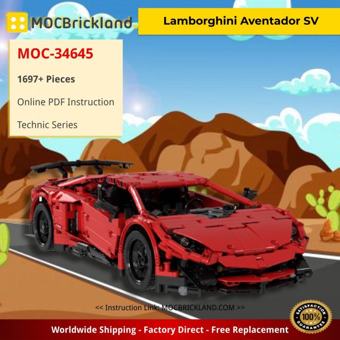 Technic MOC-34645 Lamborghini Aventador SV by MOC__Bee MOCBRICKLAND