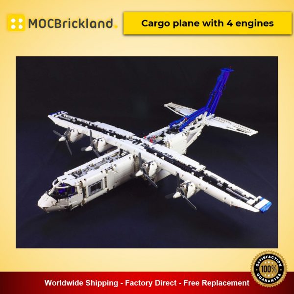 technic moc 36862 cargo plane with 4 engines by zz0025 mocbrickland 3832