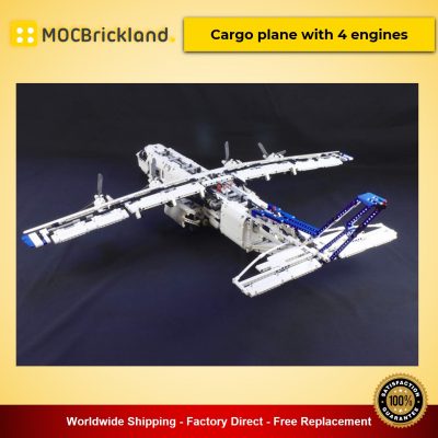 technic moc 36862 cargo plane with 4 engines by zz0025 mocbrickland 7164