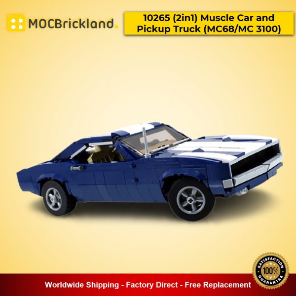 technic moc 45479 10265 2in1 muscle car and pickup truck mc68mc 3100 by firaslegocars mocbrickland 8236