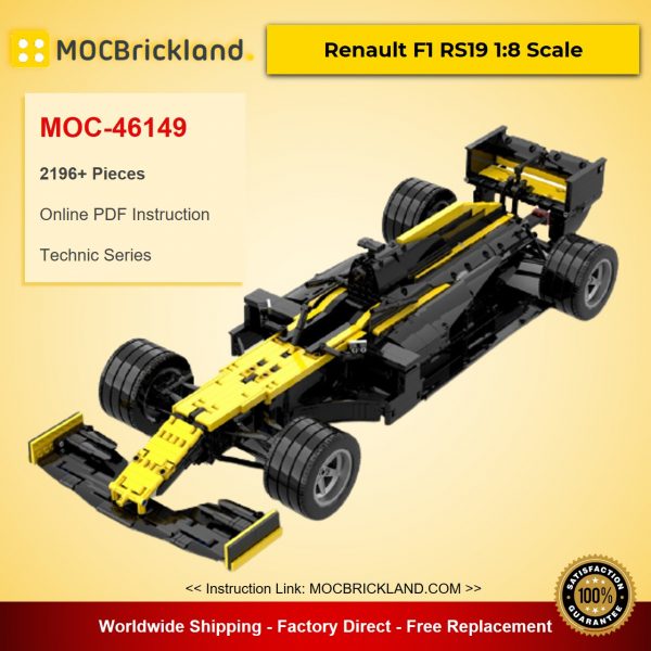 technic moc 46149 renault f1 rs19 18 scale by lukas2020 mocbrickland 3040