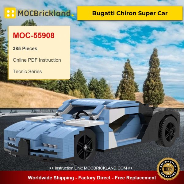 technic moc 55908 bugatti chiron super car by giganbrick mocbrickland 4022