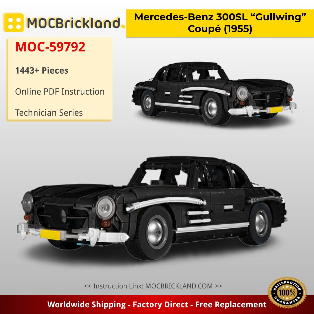 technic moc 59792 mercedes benz 300sl gullwing coup 1955 by tmunz mocbrickland 4089