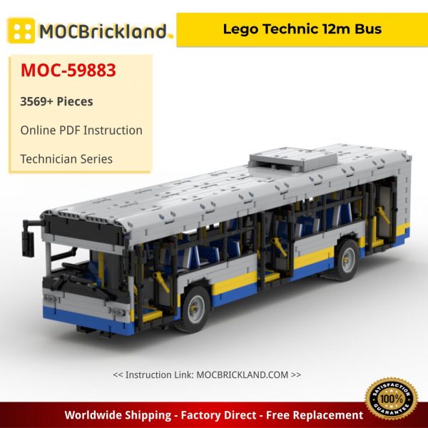technic moc 59883 lego technic 12m bus by emmebrick mocbrickland 5235