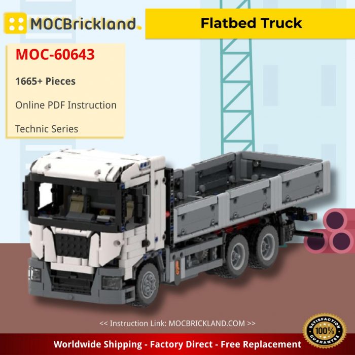 Technic MOC-60643 Flatbed Truck by DamianPLE MOC Garage MOCBRICKLAND