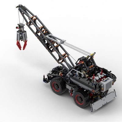 technic moc 63853 wheeled harbour crane 42082 rough terrain crane c model by klimax mocbrickland 4937