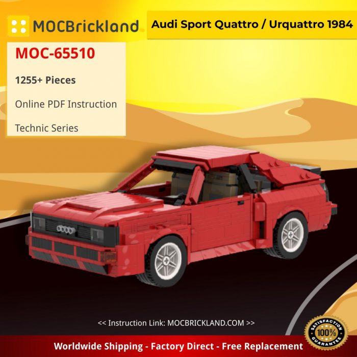 Technic MOC-65510 Audi Sport Quattro / Urquattro 1984 by Pingubricks MOCBRICKLAND