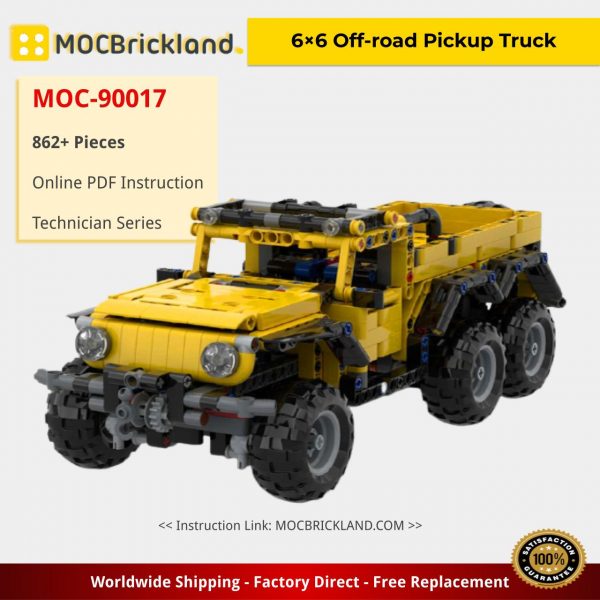 technic moc 90017 66 off road pickup truck mocbrickland 2149