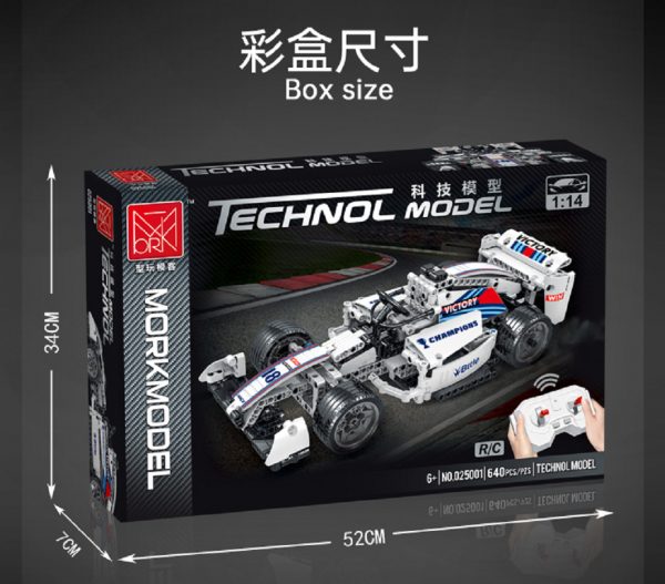 technic mork 025001 f1 building block racing 114 6 models 1072
