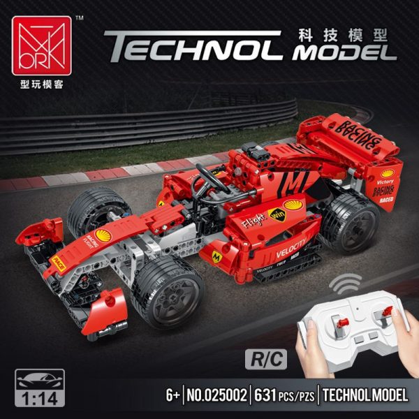 technic mork 025002 f1 building block racing 114 6 models red version 5655