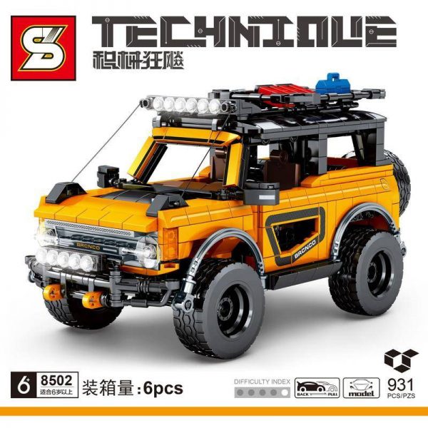 technic sy 8502 ford bronco suv with 931 pieces 6494