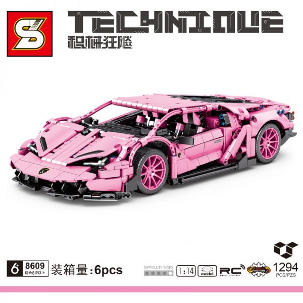 technic sy 8609 pink lamborghini centenario 114 6273