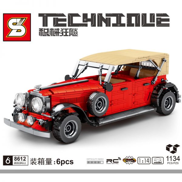 technic sy 8612 juggernaut frenzy red classic car 114 with rc copy 1112