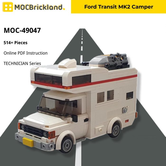 TECHNICIAN MOC-49047 Ford Transit MK2 Camper by Maxra MOCBRICKLAND