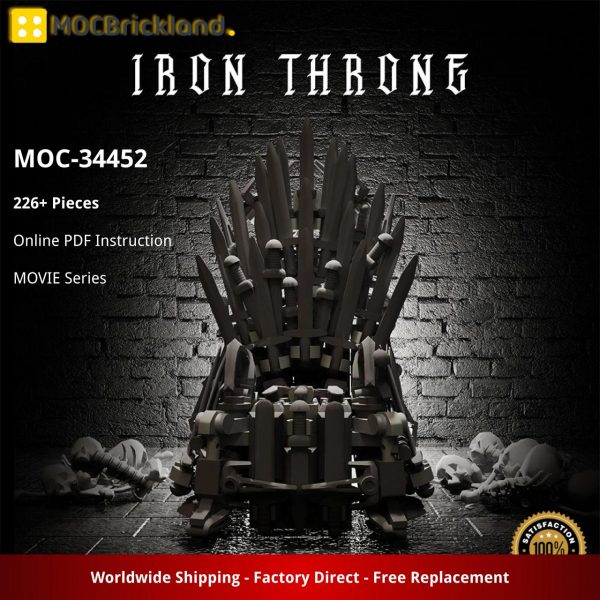 MOCBRICKLAND MOC 34452 Iron Throne Game of Thrones 2