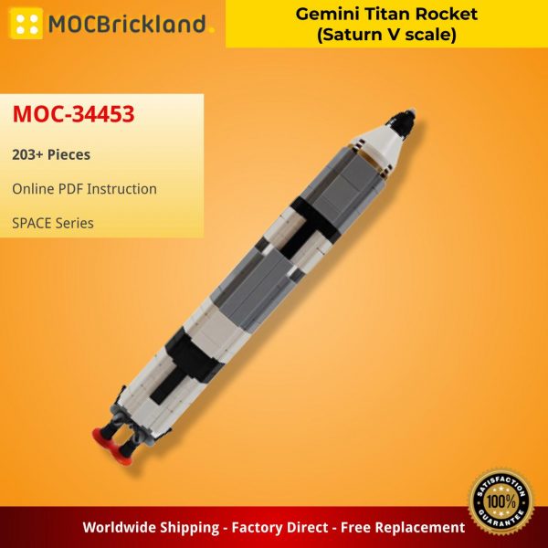 MOCBRICKLAND MOC 34453 Gemini Titan Rocket Saturn V scale