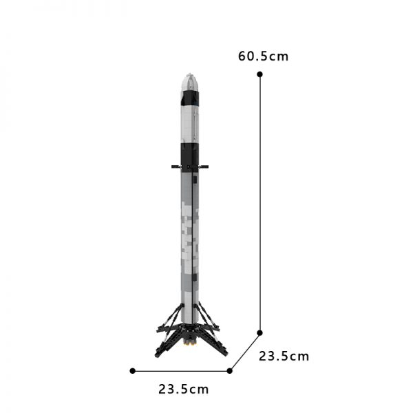 MOCBRICKLAND MOC 41953 Ultimate Space X Falcon 9 1110 scale 8