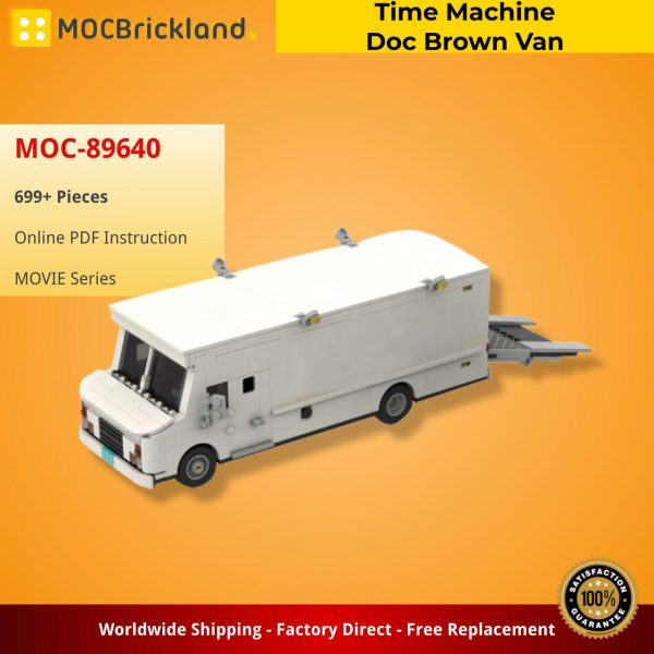 MOCBRICKLAND MOC 89640 Time Machine Doc Brown Van 2