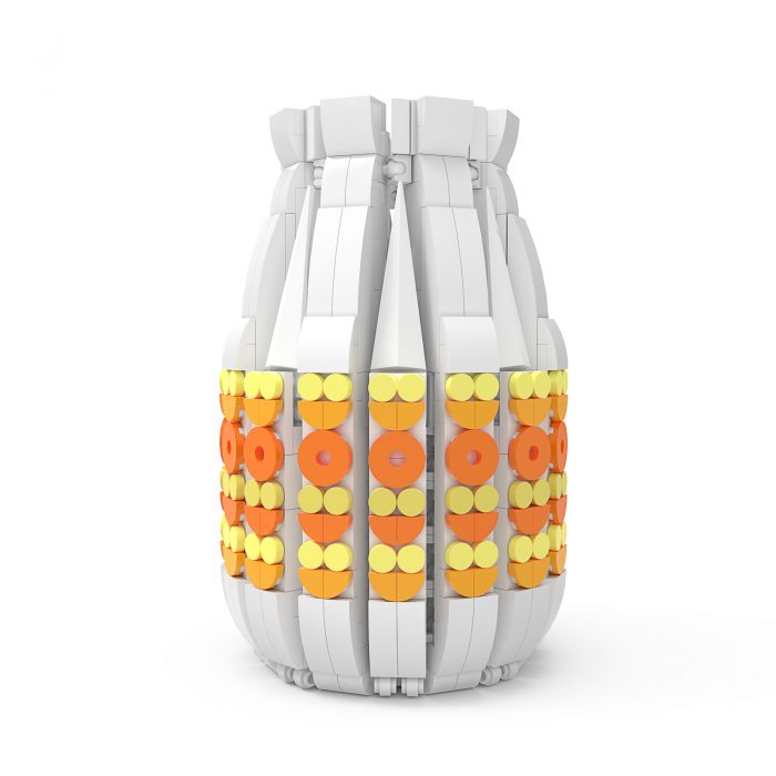 CREATOR MOC-896458 White and Yellow Vase – Bonsai MOCBRICKLAND
